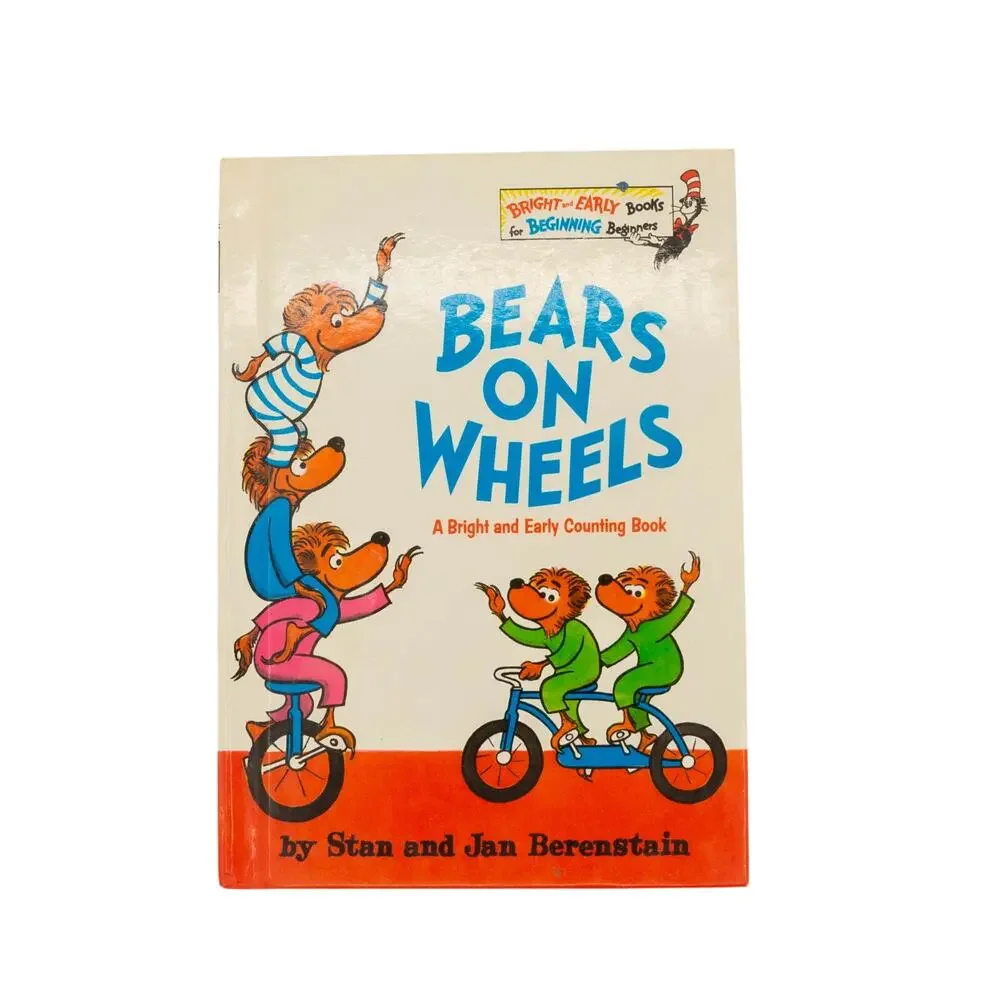 BERENSTAIN BEARS Bears on Wheels Book Hardcover Stan Jan Berenstain Vintage